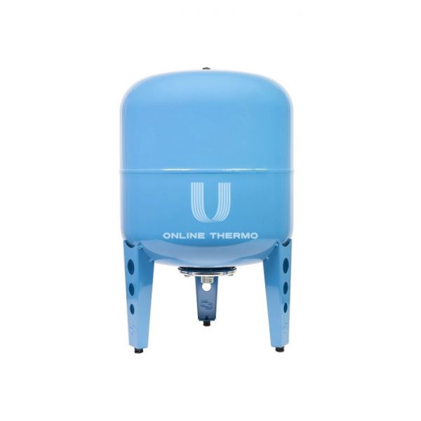 Гидроаккумулятор (расширительный бак) для водоснабжения Джилекс В 80, 80 литров синий, вертикальный на ножках