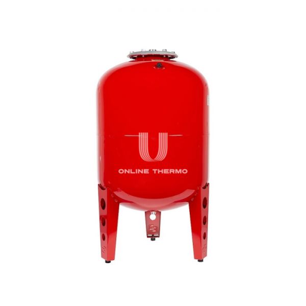 Расширительный бак для отопления Джилекс В 200, 200 литров, красный, вертикальный на ножках