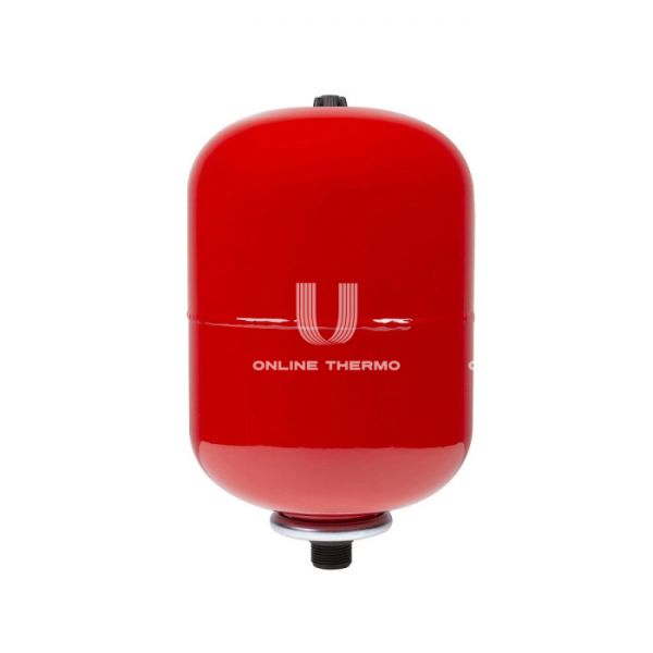 *Расширительный бак для отопления Джилекс ВП 6, 6 литров,  красный, вертикальный, подвесной