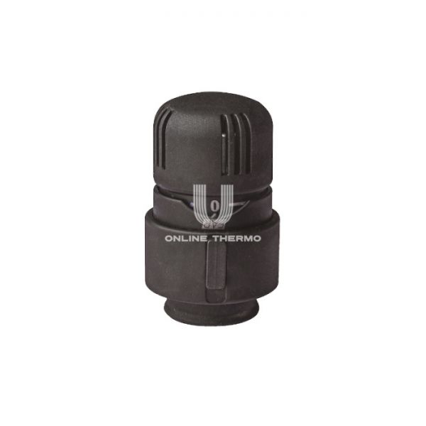 Термостатическая головка (термостат) FAR FL 1822, жидкостная, клипсовое соединение, черная