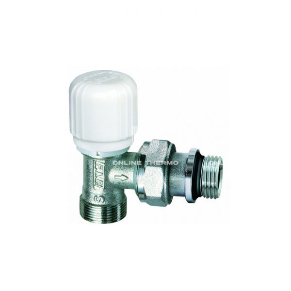 Термостатический клапан (терморегулятор) FAR FT 1611 C12, 1/2" М24х19 НР, угловой, хромированный, без преднастройки