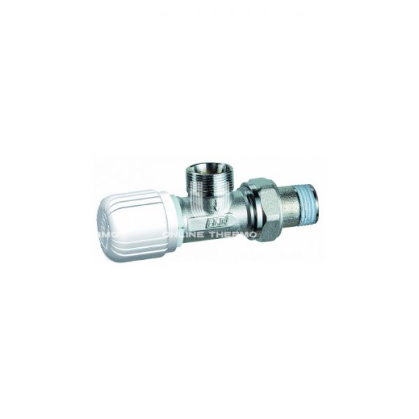 Термостатический клапан (терморегулятор) FAR FT 1615 C12, 1/2" М24х19 НР, угловой, хром, без преднастройки