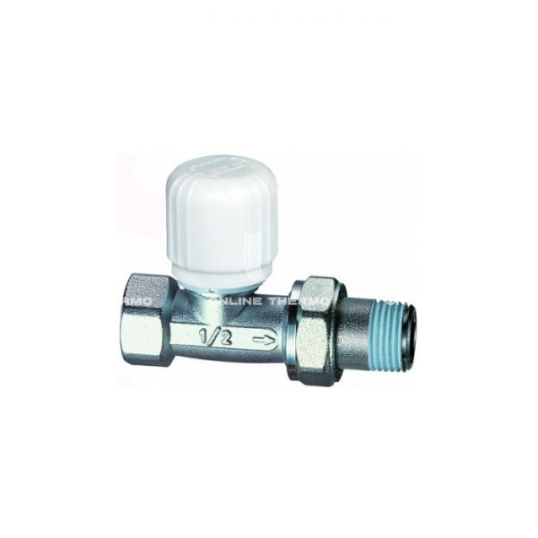 Термостатический клапан (терморегулятор) FAR FT 1640 1, 1" ВР, прямой, хромированный, без преднастройки