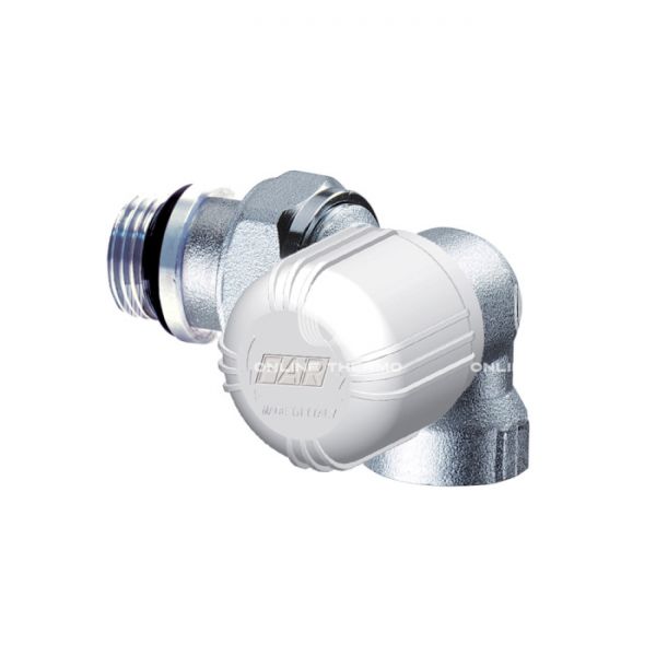 Термостатический клапан (терморегулятор) FAR FT 1646 12, 1/2" ВР, трехосевой правый, хромированный, без преднастройки