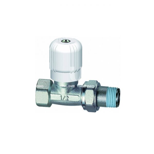 Радиаторный клапан ручной регулировки FAR FV 1350 1, 1" ВР-НР, прямой, хромированный