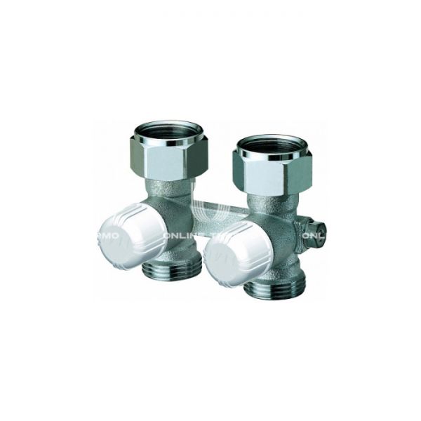 Узел нижнего подключения FAR, FV 1423, 3/4"х3/4"ЕК НР-НГ, прямой, с подключением ЕК, хромированный