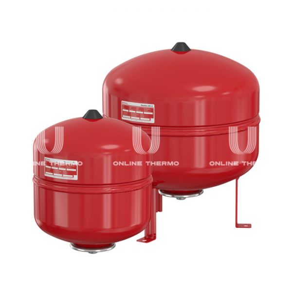 Расширительный бак для отопления Flamco Flexcon R 35, 35 л, красный, вертикальный, напольный на ножках