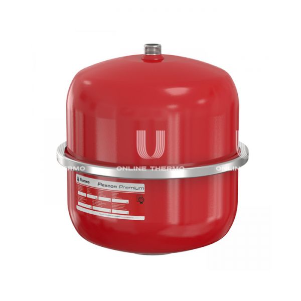 Расширительный бак для отопления Flamco Flexcon Premium 35, 35 л, красный, вертикальный, напольный на ножках