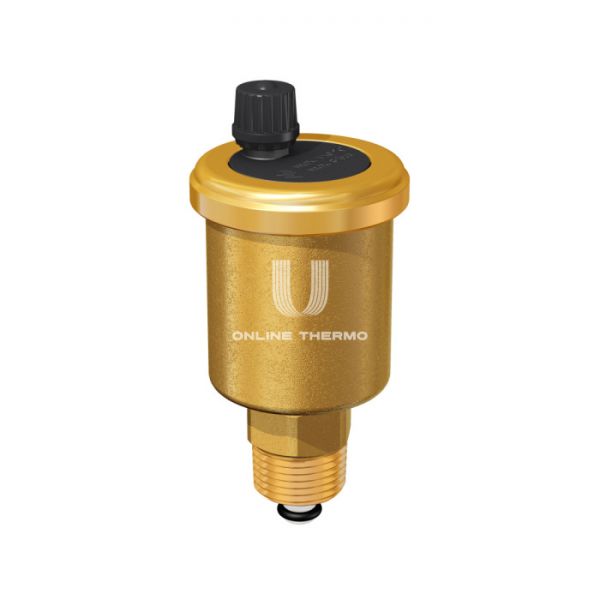 Автоматический воздухоотводчик Flamco Flovent 27720, 3/8", вертикальный выпуск,  с отсечным клапаном