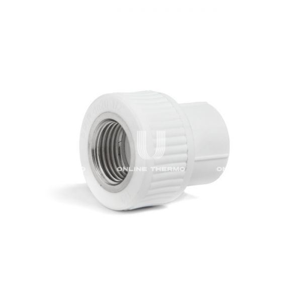 Муфта переходная (переходник) ППР (полипропиленовая) с внутренней резьбой Fusionplast 4207FP, 32х1", комбинированная