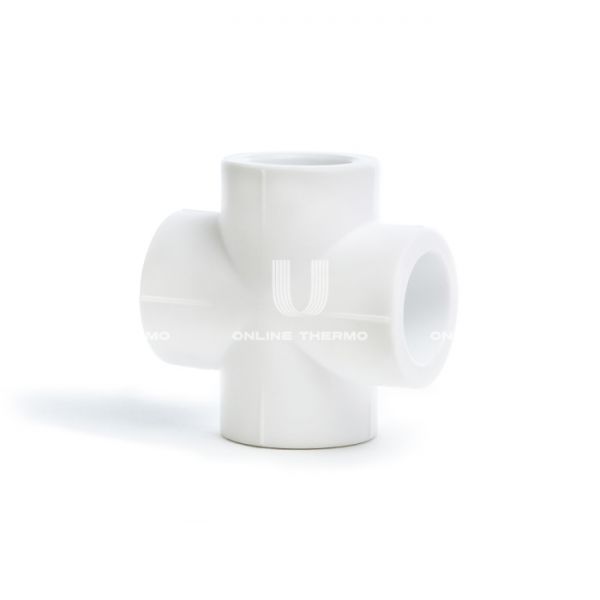 Крестовина ППР (полипропиленовая) равносторонняя Fusitek FT01501, 20 мм