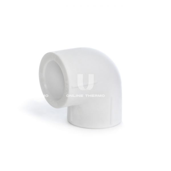 Угольник (угол) 90° равносторонний ППР (полипропиленовый) 90° Fusitek FT01704, 40 мм