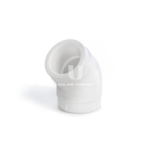 Угольник (угол) 45° равносторонний ППР (полипропиленовый)  Fusitek FT02105, 50 мм