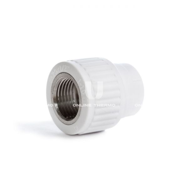 Муфта переходная (переходник) ППР (полипропиленовая) с внутренней резьбой Fusitek FT04204, 25х3/4", комбинированная