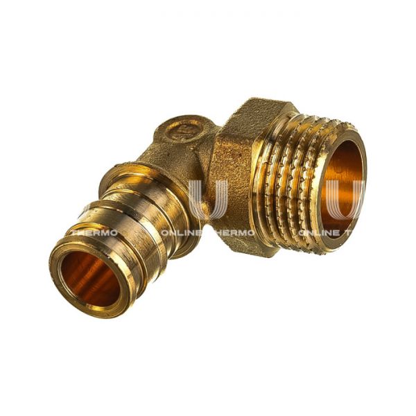 Угольник (угол) 90° с наружной резьбой Giacomini GX127Y066, 32х1", комбинированный, аксиальный