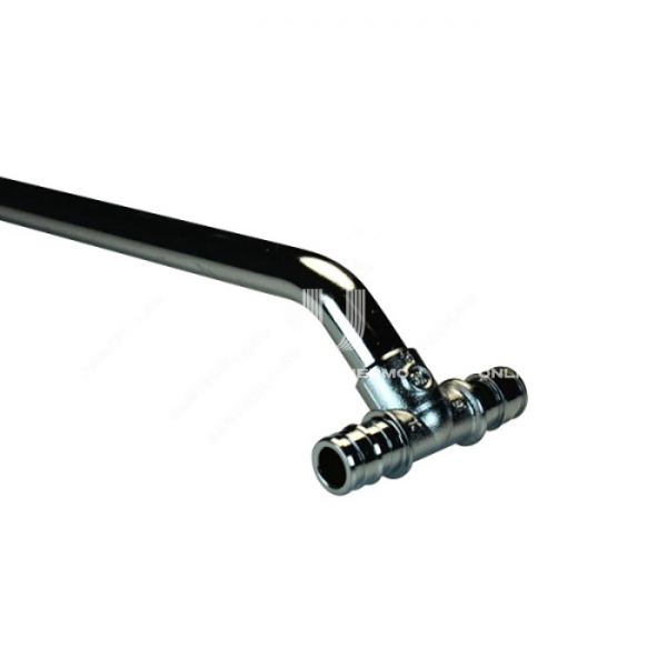 Трубка для подключения радиатора Giacomini GX158X013, Т-образная 16/200, 15х1.0, аксиальная