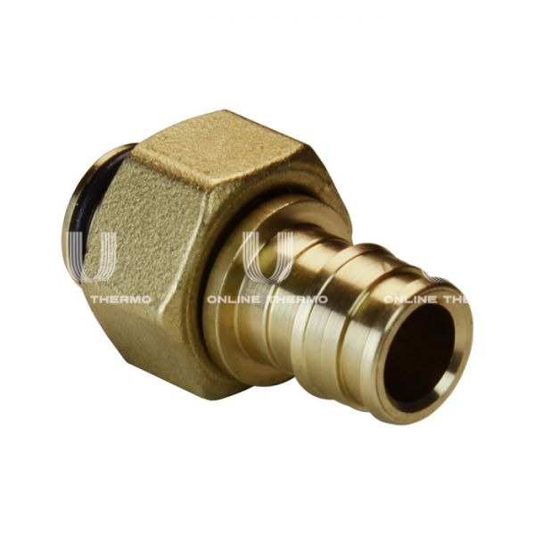 Муфта переходная (переходник на евроконус) с накидной гайкой Giacomini GX179Y053, 16x3/4"EK, аксиальная