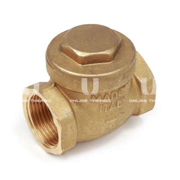 Горизонтальный обратный клапан Giacomini N5Y008, ВР 2", с латунным затвором