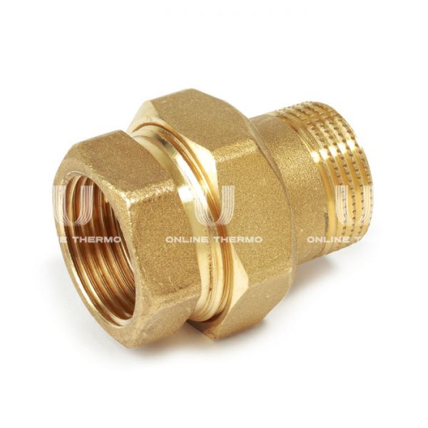 Прямое разъемное соединение "американка" Giacomini R18SPY008, 2", латунь