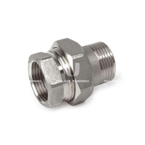 Прямое разъемное соединение "американка" Giacomini R18X017, 1 1/2", никелированное