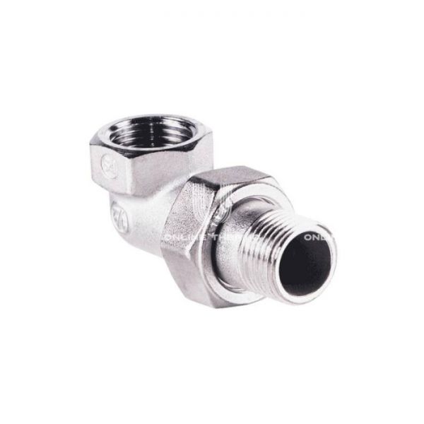 Угловое разъемное соединение "американка" Giacomini R19X006, 1 1/4", никелированное