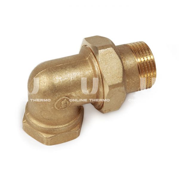 Угловое разъемное соединение "американка" Giacomini R19Y004, 3/4", латунь