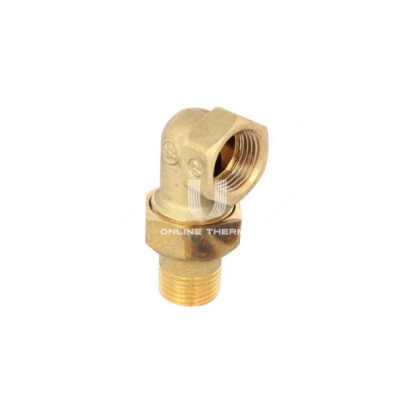 Угловое разъемное соединение "американка" Giacomini R19Y005, 1", латунь