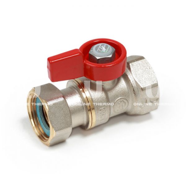 Кран шаровый Giacomini R251PX014 3/4" ВР-НГ, ручка-флажок