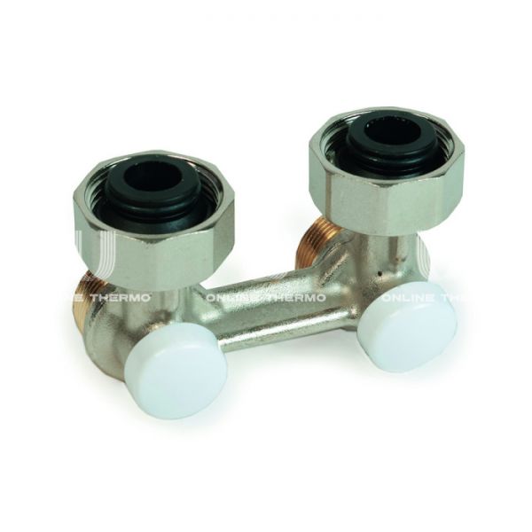 Узел нижнего подключения Giacomini R388LX002 3/4"x3/4" EK ВР-НР, угловой, с подключением ЕК, хромированный