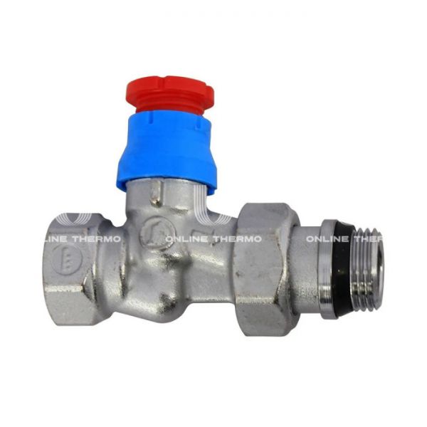 Термостатический клапан (терморегулятор) Giacomini R402X133 1/2" ВР-НР, прямой, хромированный, без преднастройки