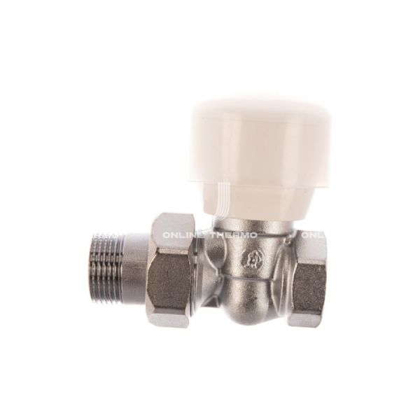 Радиаторный клапан ручной регулировки Giacomini R6X034, 3/4", ВР-НР, прямой, хромированный