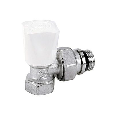 Радиаторный клапан ручной регулировки Giacomini R705X013, 1/2", ВР-НР, угловой, с антипротечкой, хромированный