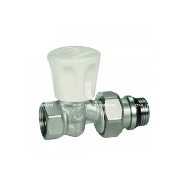 Радиаторный клапан ручной регулировки Giacomini R706X013, 1/2", ВР-НР, прямой, с антипротечкой, хромированный