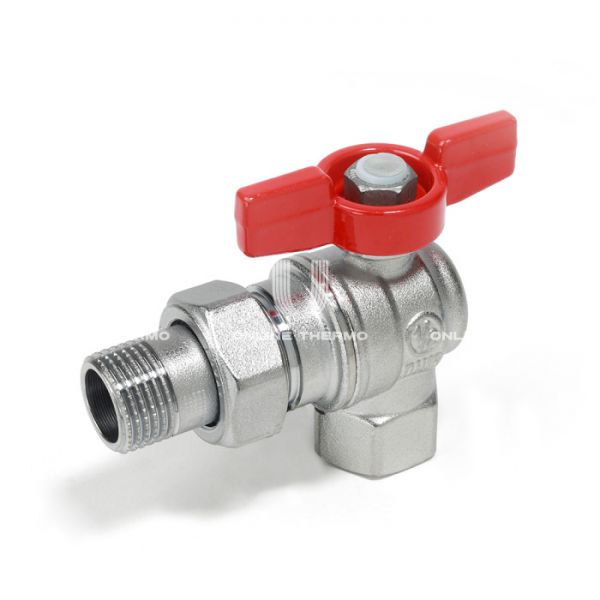 Кран шаровый с разъемным соединением Giacomini R789X005 3/4" ВР-НР, полнопроходной, ручка-бабочка