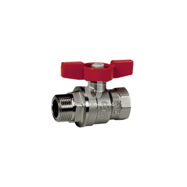 Кран шаровый Giacomini R854X024 3/4" ВР-НР, полнопроходной, ручка-бабочка