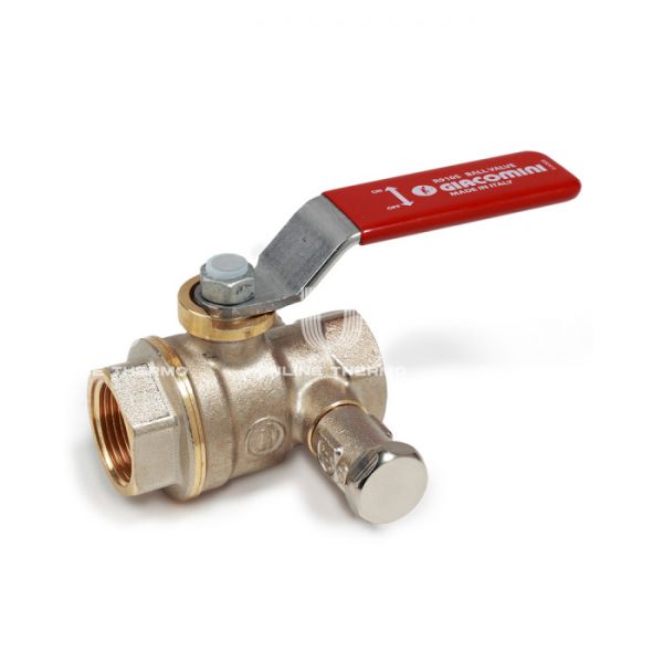 Кран шаровый Giacomini R910SX006 1 1/4" ВР, полнопроходной, ручка-рычаг