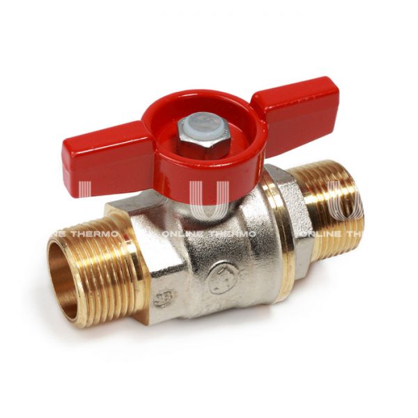 Кран шаровый Giacomini R913X023 1/2" НР, полнопроходной, ручка-бабочка