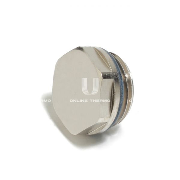 Заглушка Giacomini R92X003, НР 1/2", для радиаторов, с прокладкой o-ring