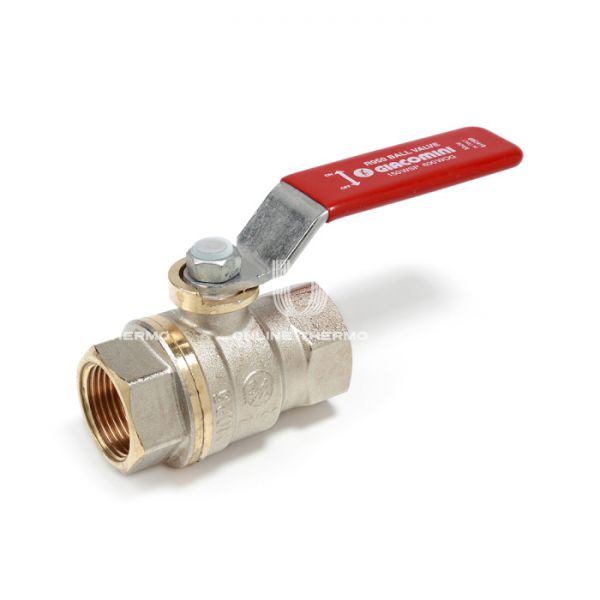 Кран шаровый Giacomini R950X023 1/2" ВР, полнопроходной, ручка-рычаг