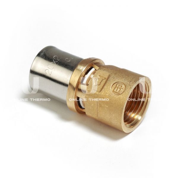 Муфта переходная (переходник) с внутренней резьбой Giacomini RM109Y047, 20х3/4", пресс-фитинг