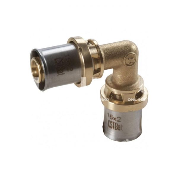 Угольник (угол) 90° равносторонний Giacomini RM122Y003, 16 мм, пресс-фитинг