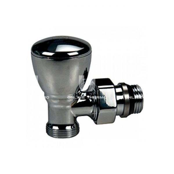 Радиаторный клапан ручной регулировки Giacomini T25CX003, 1/2", НР, прямой, с антипротечкой, хромированный