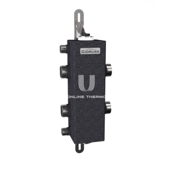 Гидравлический разделитель (гидрострелка) Gidruss (Гидрусc) GR-100-32 DN-32, до 100 кВт, конструкционная сталь