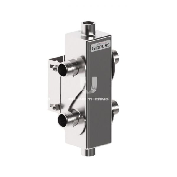Гидравлический разделитель (гидрострелка) Gidruss (Гидрусс) GRSS-40-20 DN-20, до 40 кВт, нержавеющая сталь