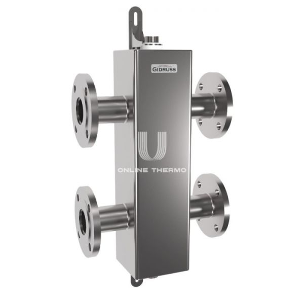 Гидравлический разделитель (гидрострелка) Gidruss (Гидрусc) GRSS-250-50F DN-50, фланец, до 250 кВт, нержавеющая сталь