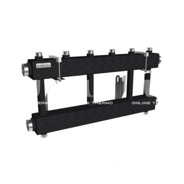 Модульный распределительный коллектор Gidruss (Гидрусс) MK-250-3x25, до 250 кВт, конструкционная сталь