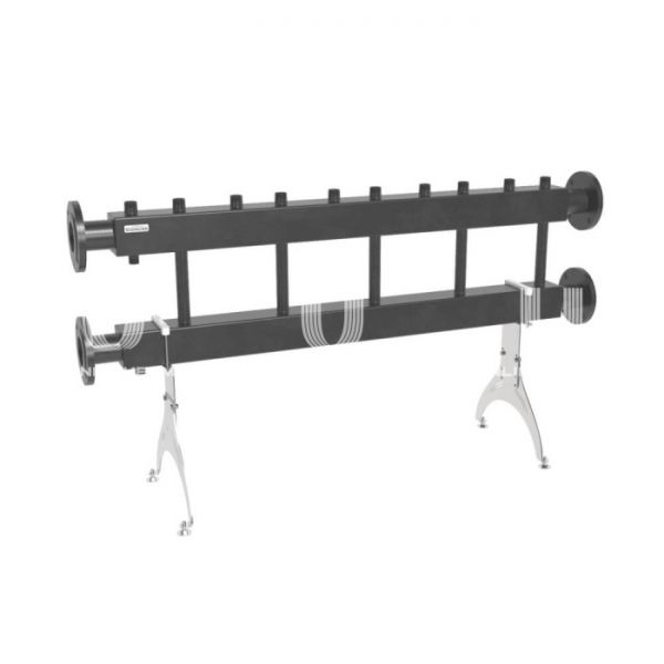 Модульный распределительный коллектор Gidruss (Гидрусс) MK-400-3x50 DN65, фланец, до 400 кВт, конструкционная сталь