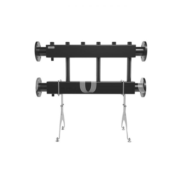 Модульный распределительный коллектор Gidruss (Гидрусс) MK-600-3x32 DN80, фланец, до 600 кВт, конструкционная сталь