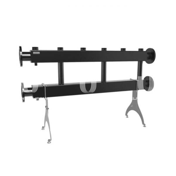 Модульный распределительный коллектор Gidruss (Гидрусс) MK-600-3x50 DN80, фланец, до 600 кВт, конструкционная сталь