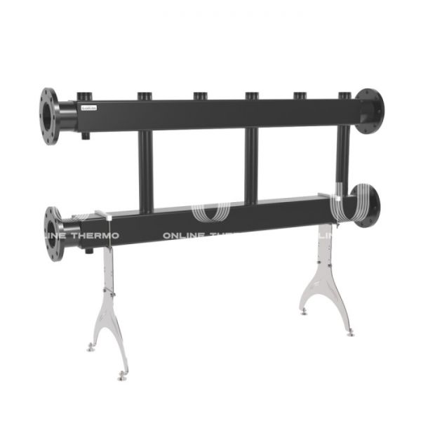 Модульный распределительный коллектор Gidruss (Гидрусс) MK-1000-3x50 DN100, фланец, до 1000 кВт, конструкционная сталь